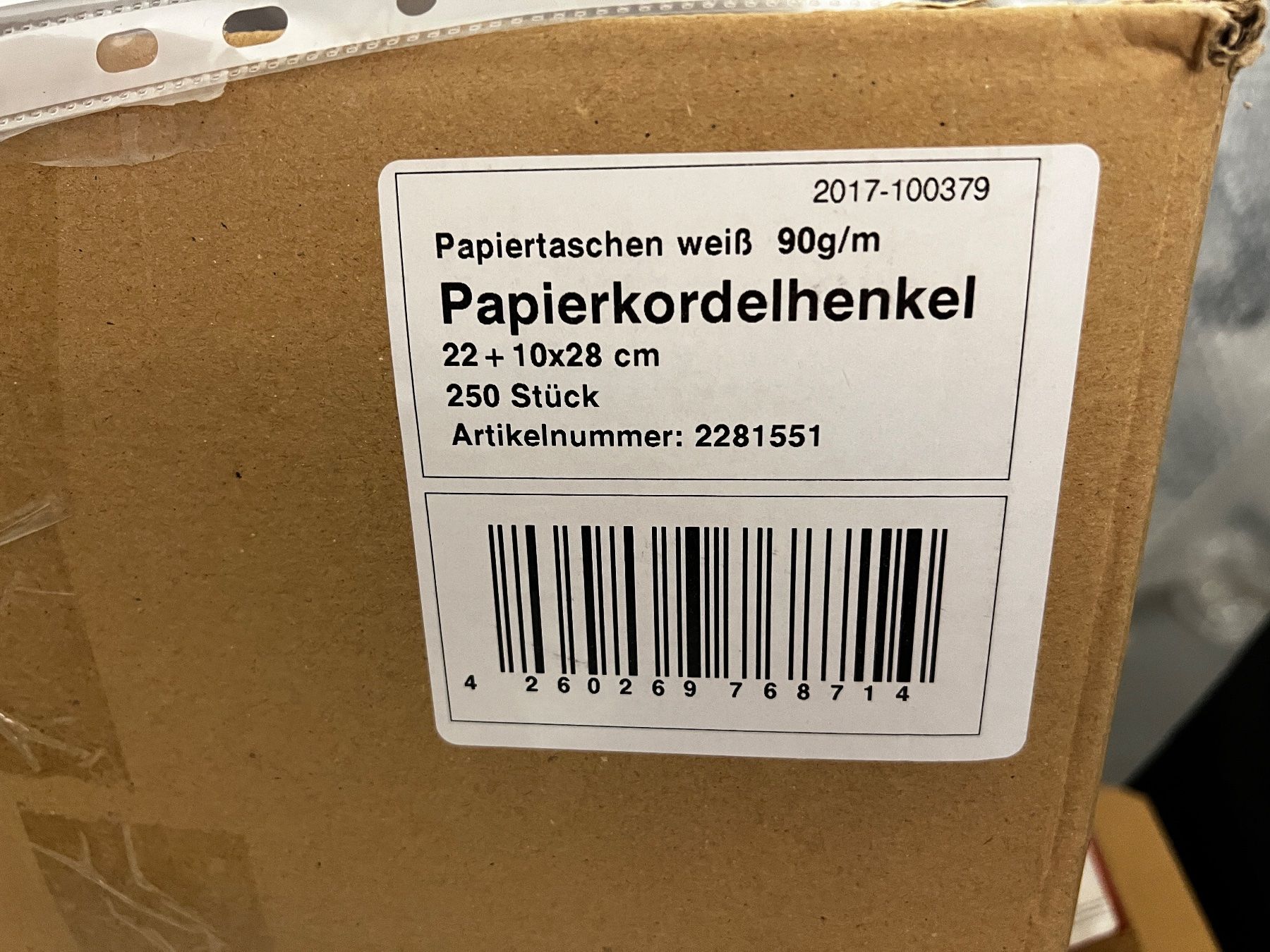 Taschen: 400 Papiertaschen weiss 22 + 10 x 28 – Neu und originalverpackt aus Cham von ingold_a 1