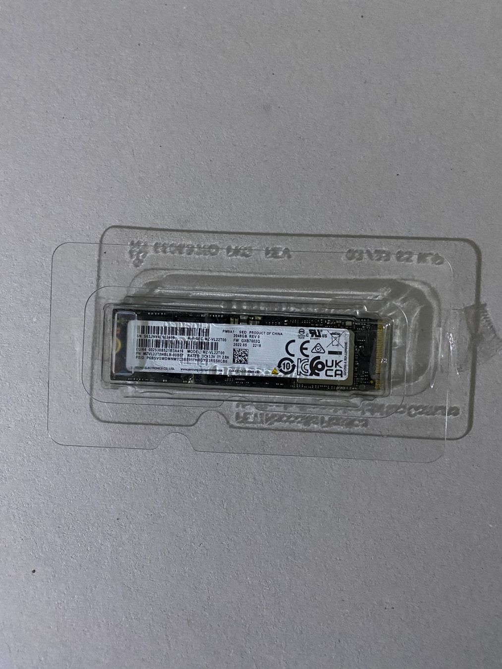 Samsung Harddisks: Samsung SSD PM9A1a M.2 2280 NVMe 2 TB – Gebraucht aus Bülach von samang 4