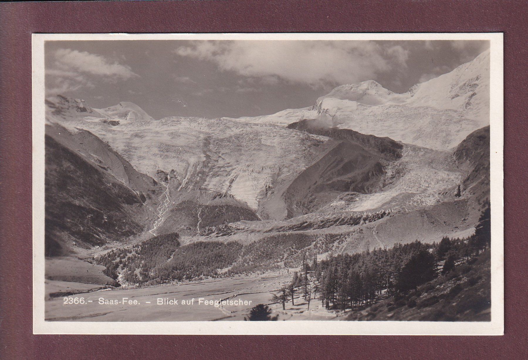 Ansichtskarten: SAAS-FEE - Feegletscher – Gebraucht aus Pully von nicecards