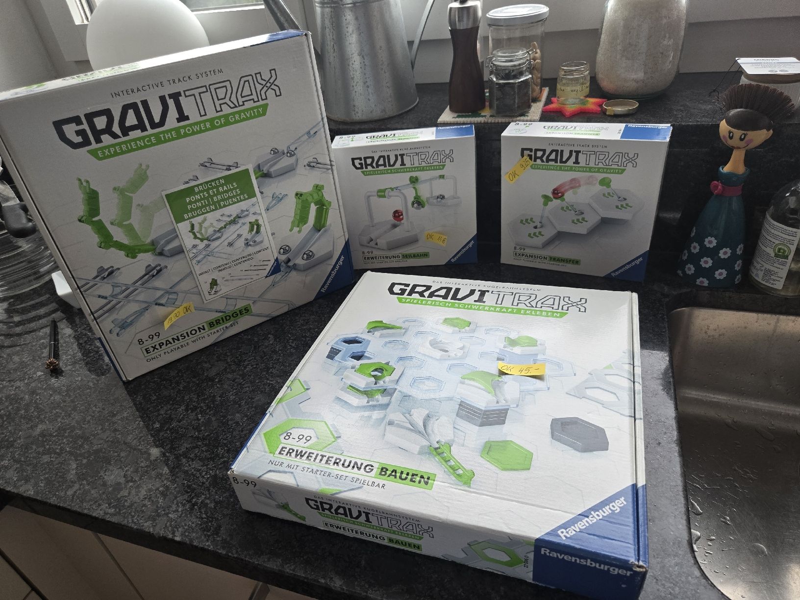 Ravensburger Spielzeuge: Gravitrax Erweiterungen 4er Set – Neu (gemäss Beschreibung) aus Zürich von schnuckmuck 4
