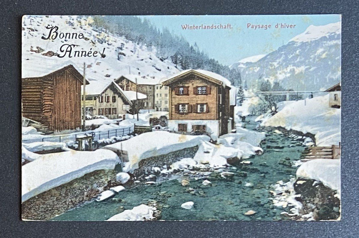 Cartoline postali: AK Bonne Année Winterlandschaft – Usato da Böckten venduto da Hansi36