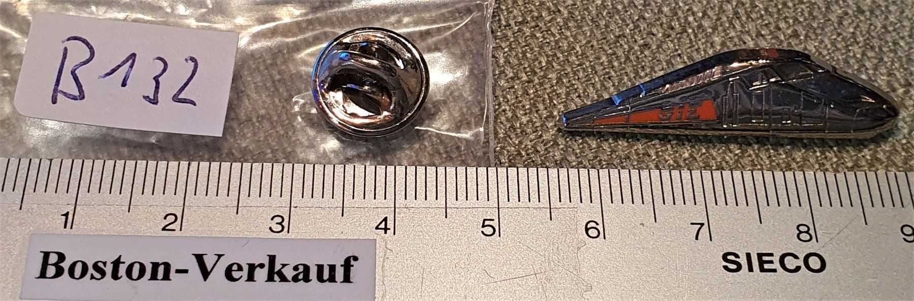 Placchette & Badge: B132 - Pin TGV Zug Train D3 – Usato da Reinach BL venduto da Boston-Verkauf 3
