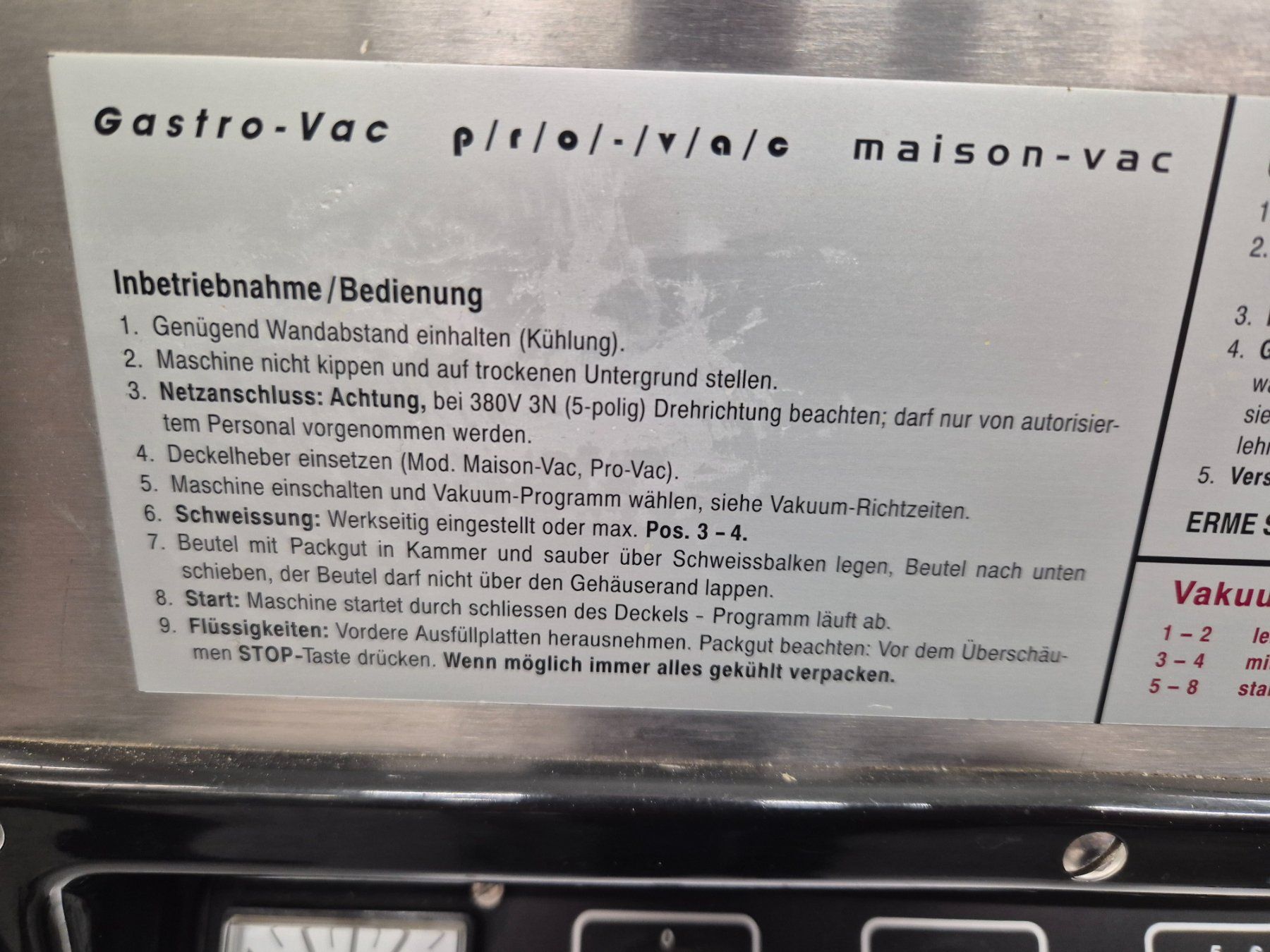 Elettrodomestici da cucina: Vakuummaschine – Usato da Stein AR venduto da Bienli4 6
