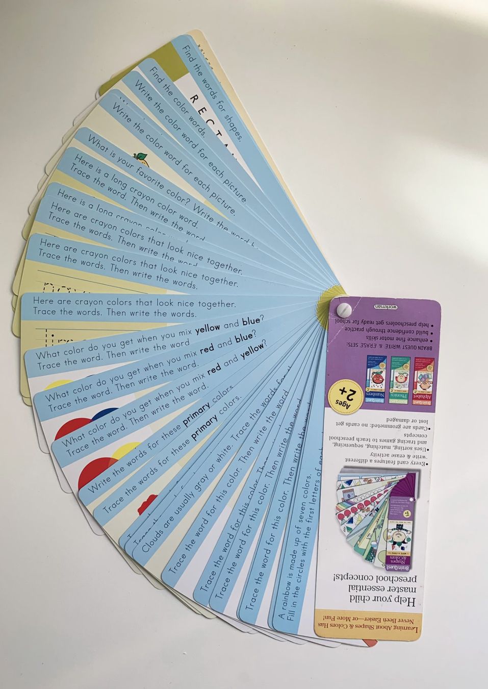 Giochi: Brain Quest Write & Erase: Numbers Cards und Shapes & Color – Usato da binz venduto da louloubel 4