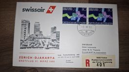 Swissair Zürich - Djakarta 31.03.1980