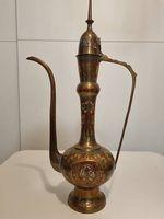 Antike orientalische Kaffeekanne / Dallah  handgearbeitet