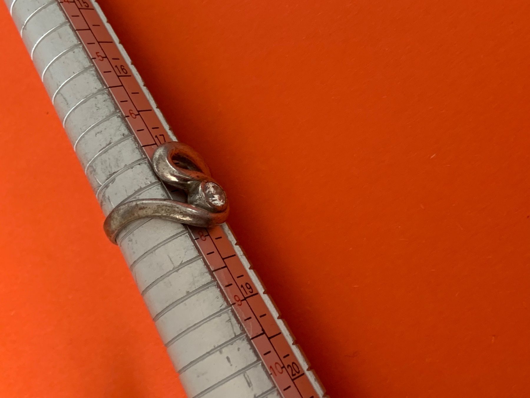 Anelli: Silberring S-Form mit rundem Stein (56) – Usato da Dittingen venduto da Bijoubelle 8