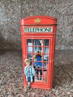 Sparbüchse - Blechdose Telefonkabine London Motiv gebraucht