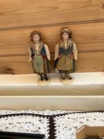 Puppen antik 2 Stk. folkloristische Tracht guter Zustand
