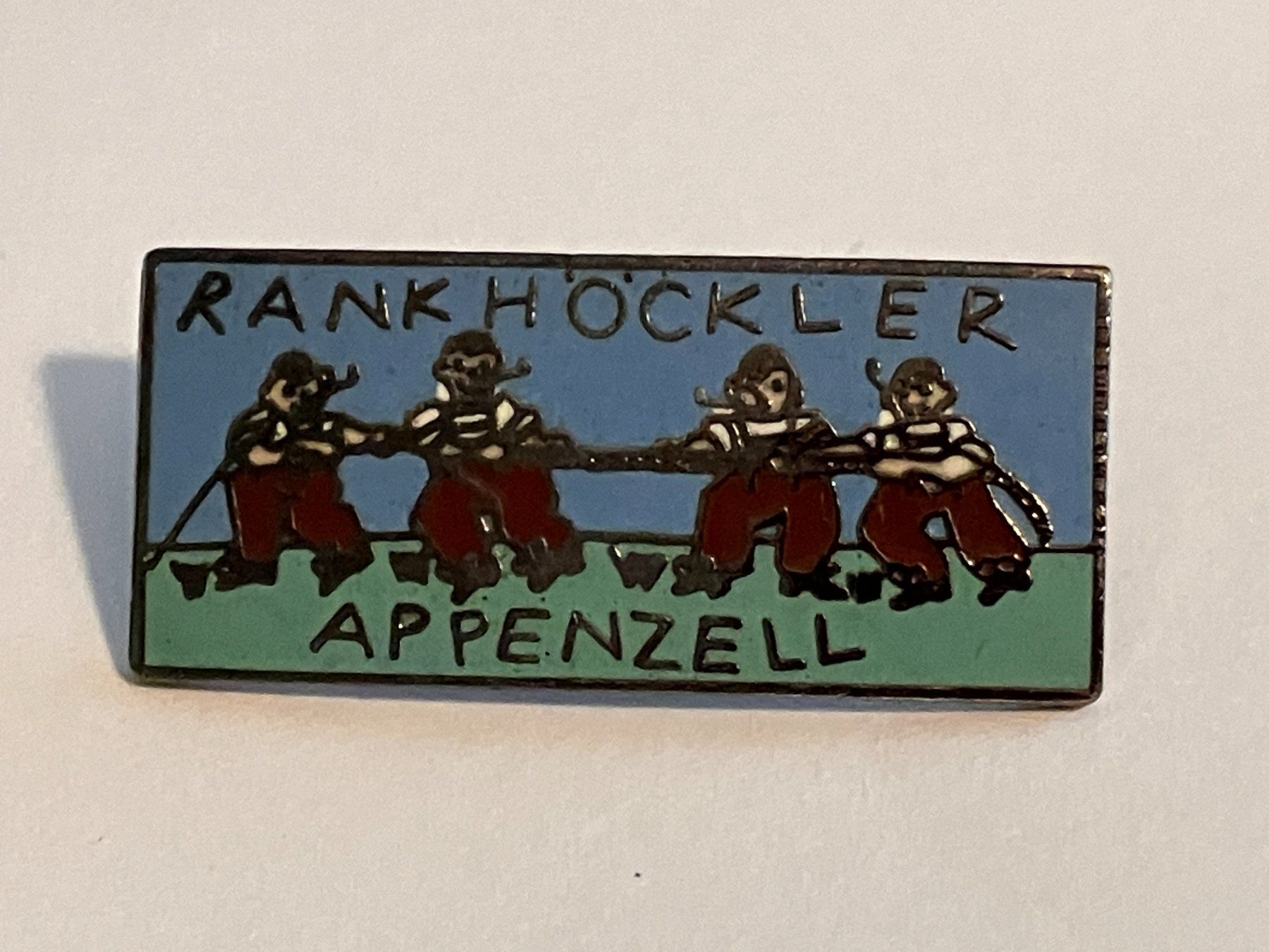 Placchette & Badge: 1 Pin Rankhöckler Appenzell – Usato da Basel venduto da djwwpp