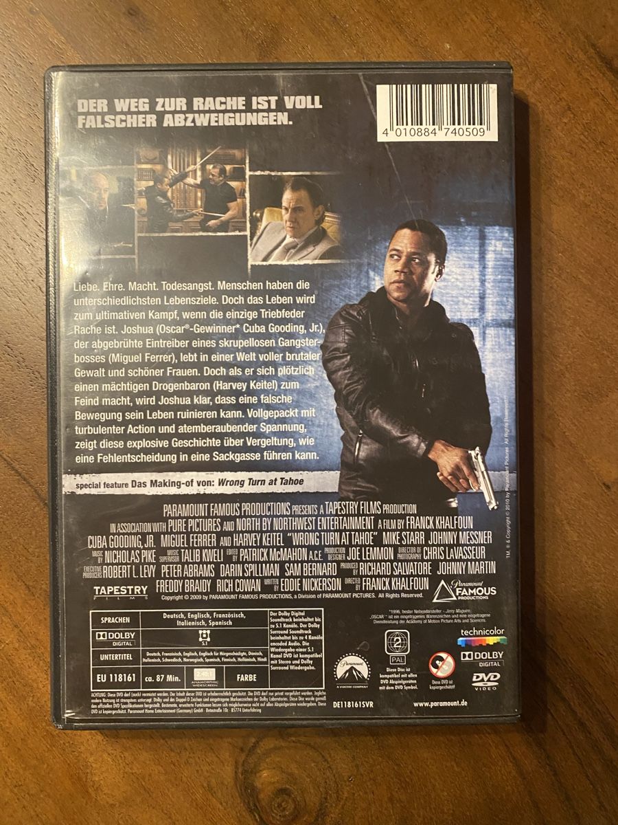 Alle DVDs: Wrong Turn At Tahoe DVD – Gebraucht aus Thunstetten von Virus_33 2
