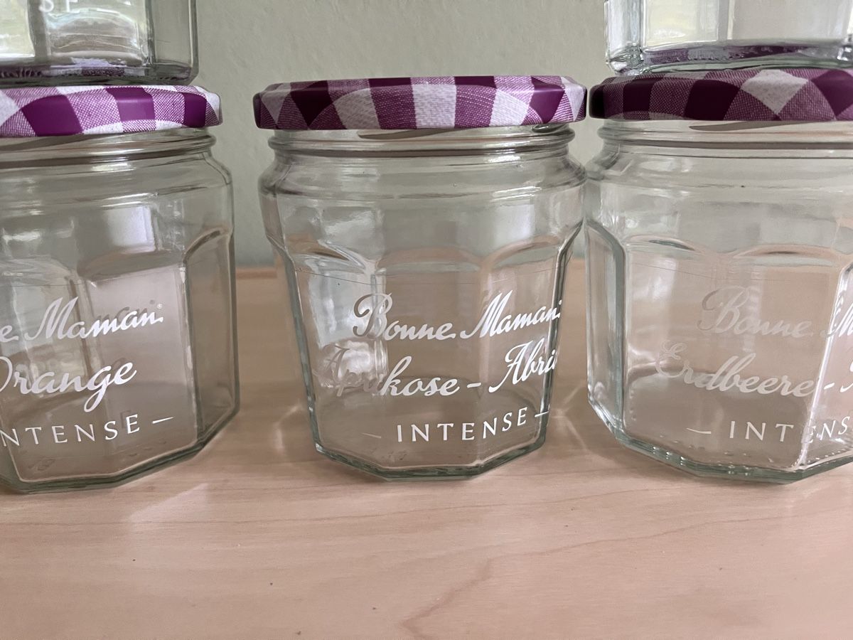 Contenitori & Simili: Bonne Maman Gläser Set, 7 Stück – Usato da Aarau venduto da PPhof96 1