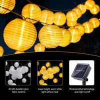 6,5m Solar LED Laterne Lichterkette 30er