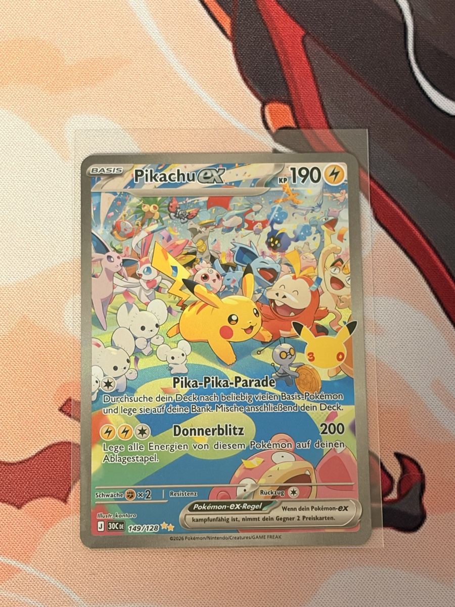 Pokémon Sammelbilder & Trading cards: 30th Celebration Pikachu ex Tag – Neu (gemäss Beschreibung) aus Seengen von ramooon