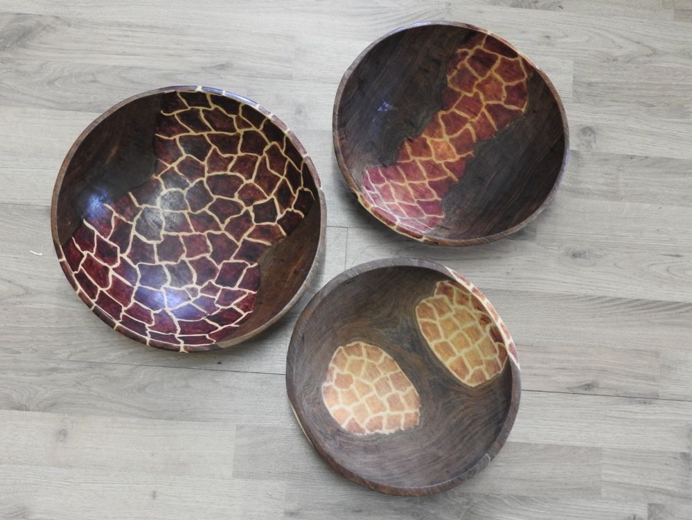 OMISTAR Kleine Holzschüsseln Aus Akazienholz – 4 Stück, 10,9 Cm, Handgefertigt, Für Gewürze, Nüsse, Dips