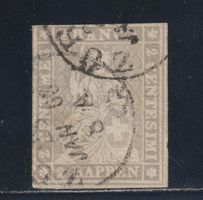 Strubel 21 G mit Klischeefehler gestempelt / Befund