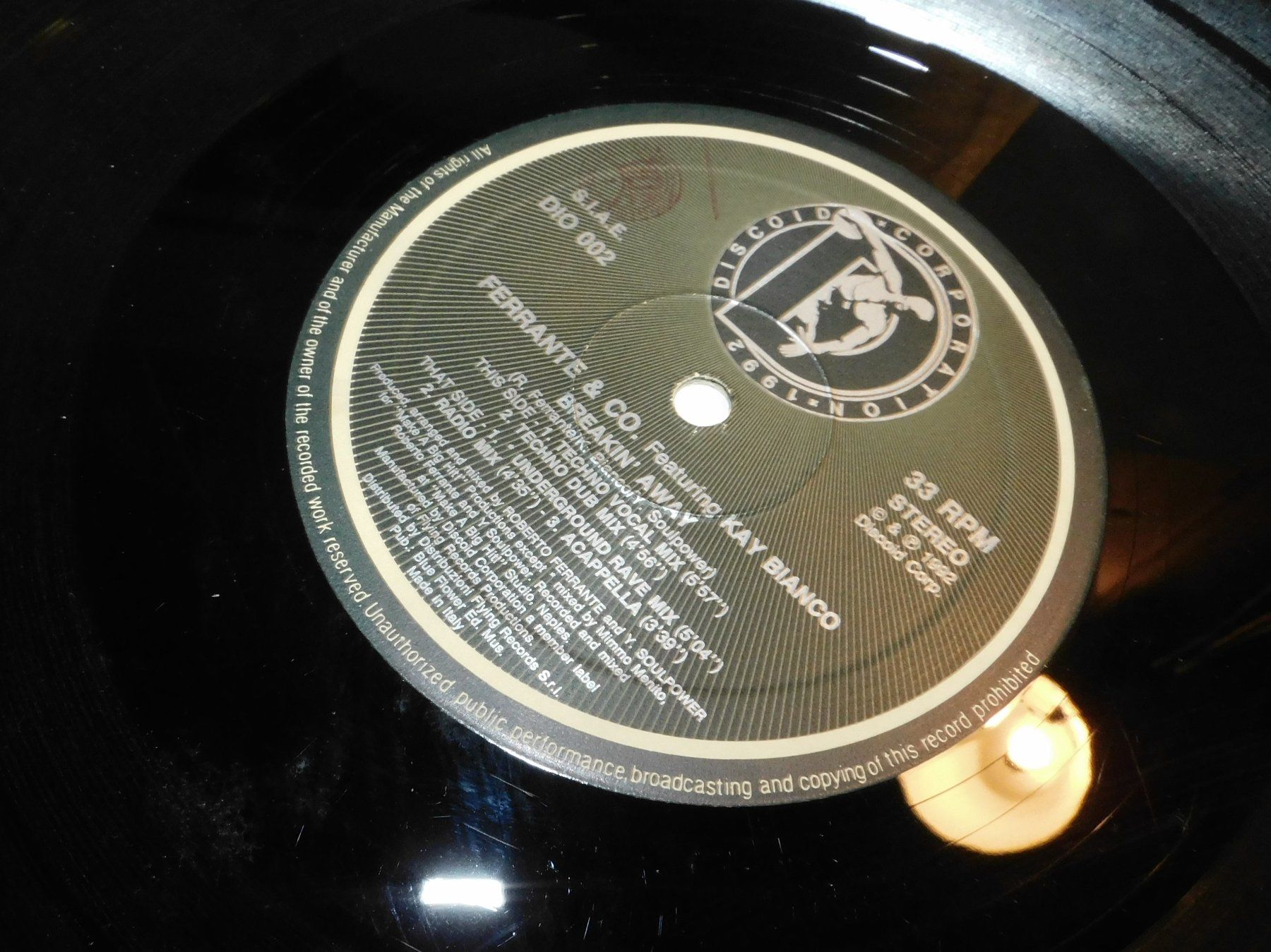 Dischi in vinile: LP  1992 Breakin Away Underground Rave     LP – Usato da Sursee venduto da 76 1