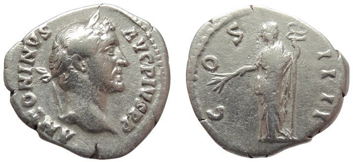 Tutti le monete: ANTONINUS PIUS silber denar – Usato da La Sarraz venduto da classicworldcoins