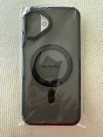 iPhone 16 Plus Transparente Gummi Schutzhülle - Schwarz
