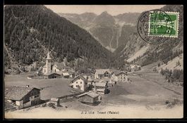 AK Trient, Ortsansicht aus der Vogelschau