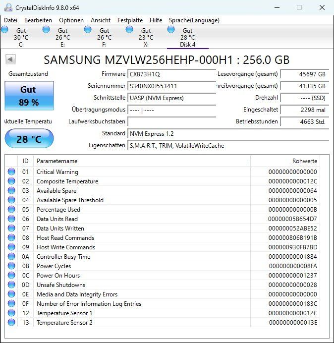 Samsung Dischi rigidi: Samsung SSD 256GB NVMe – Usato da Sursee venduto da nufan80 1