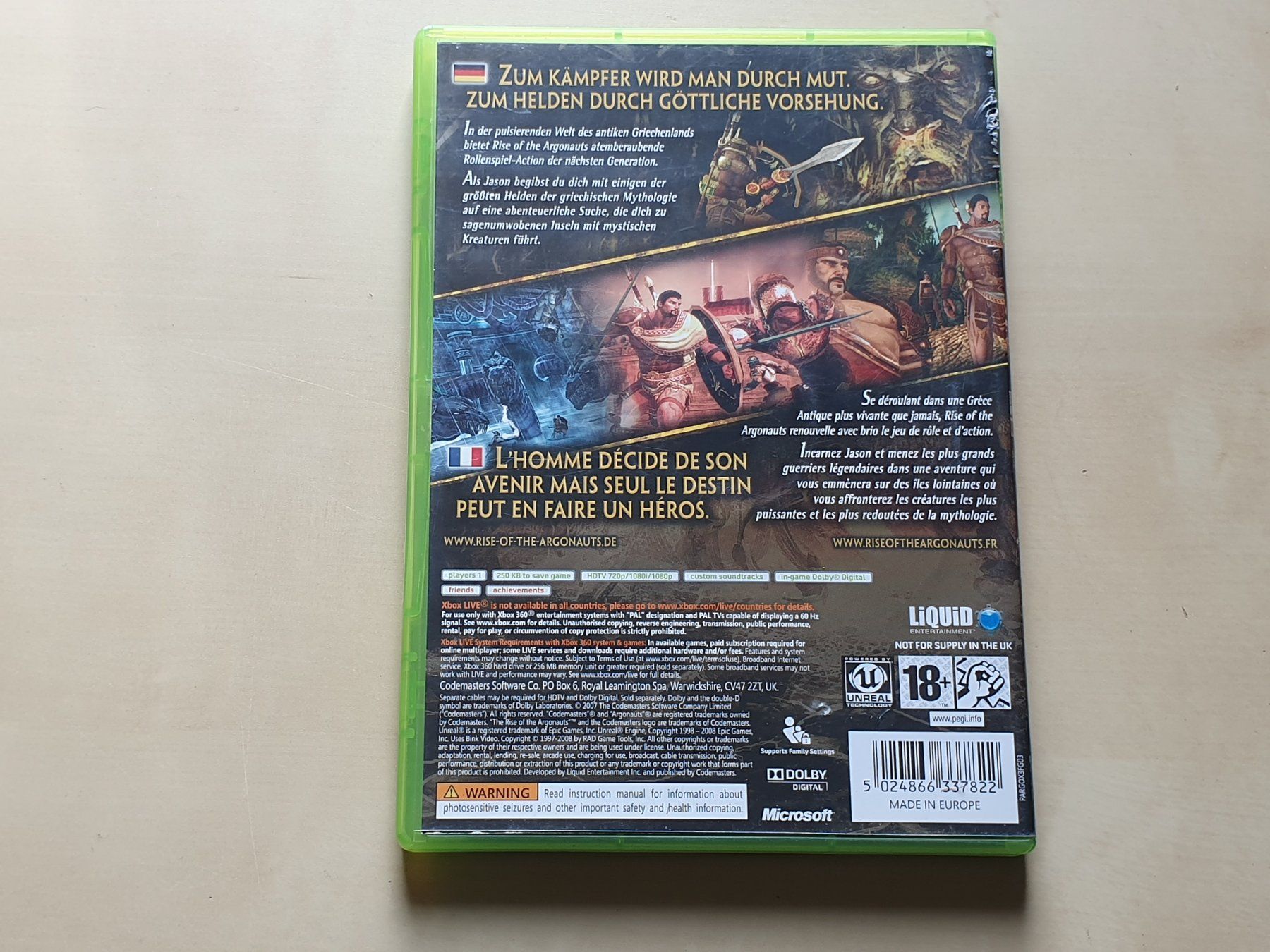 Microsoft Jeux: Rise of the Argonauts – D'occasion à Stansstad par collectorsshop 1