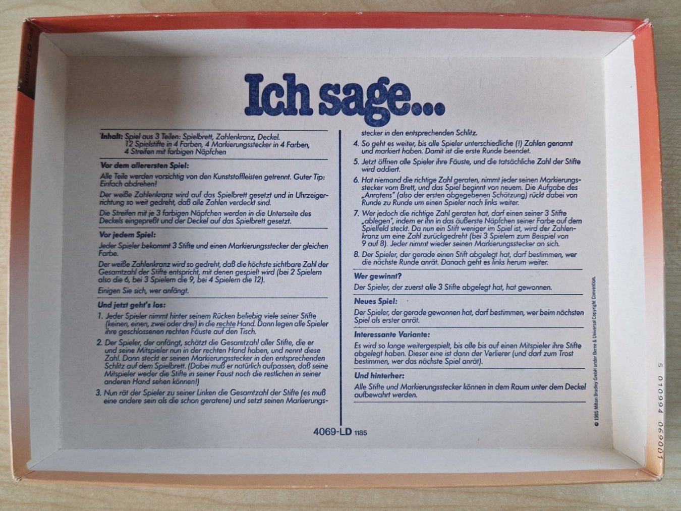 Giochi: Ich sage ... / Spiel von MB – Usato da Malters venduto da page02 1