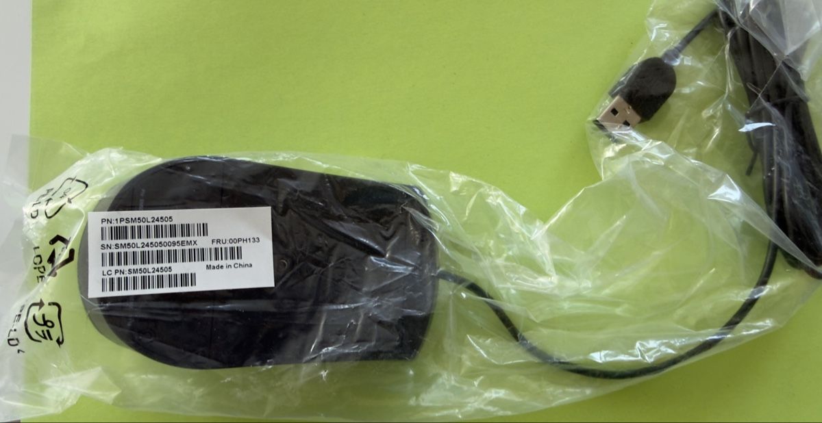 Lenovo Mouse: Lenovo USB-Maus in schwarz – Nuovo e nell'imballaggio originale da Basel venduto da tamy90 1