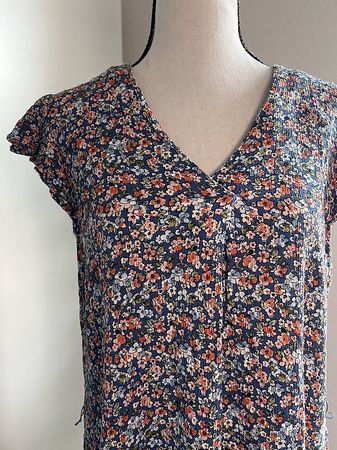 Buntes Hippie-Sommerkleid ? knielang, Grösse XL 