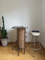 Vintage Bar Mid-Century-Stil mit 3 Hocker