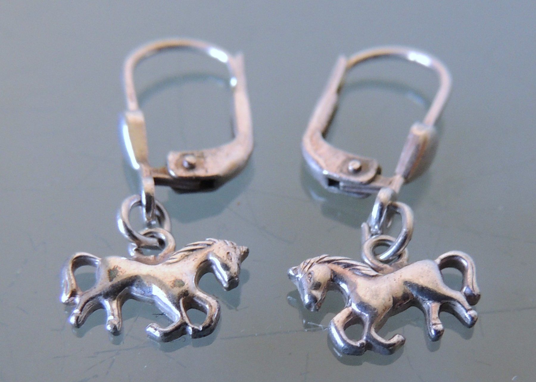Boucles d'oreille: Pferd Pony Silber 925 Ohrringe – D'occasion à Waldenburg par schaller707 1
