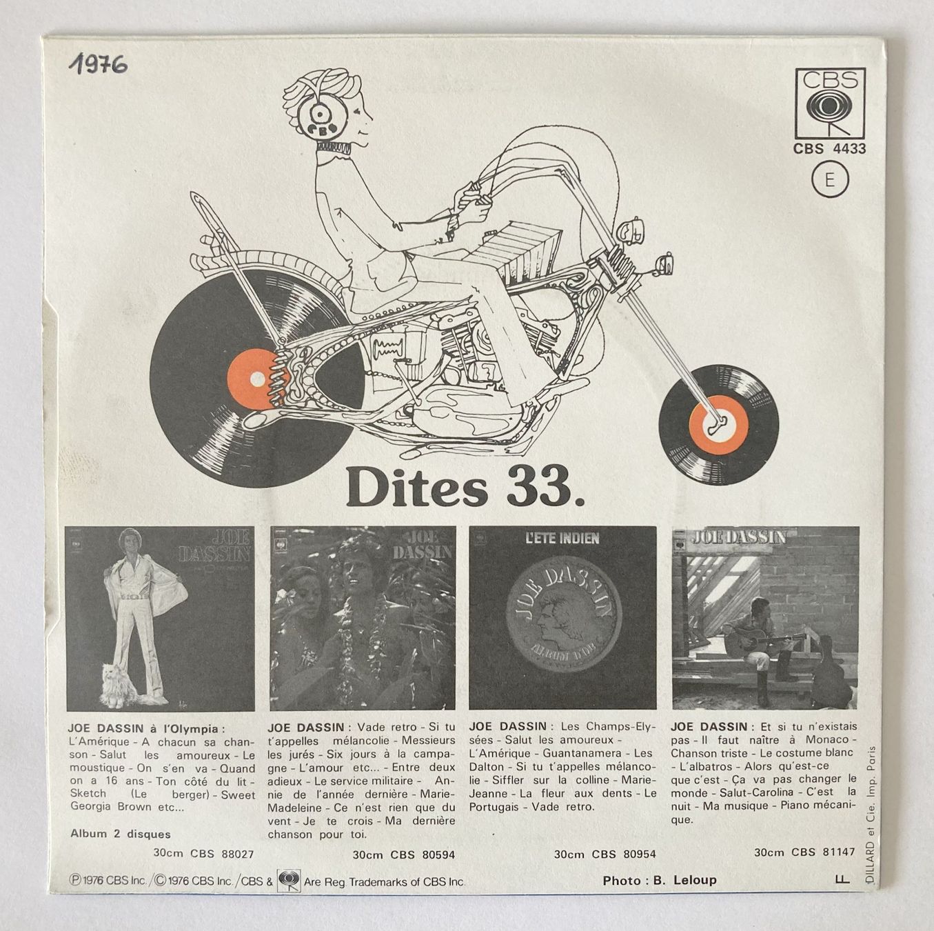 Schallplatten: JOE DASSIN - IL ETAIT UNE FOIS NOUS DEUX – Gebraucht aus Bottens von hotter-than-hell 1