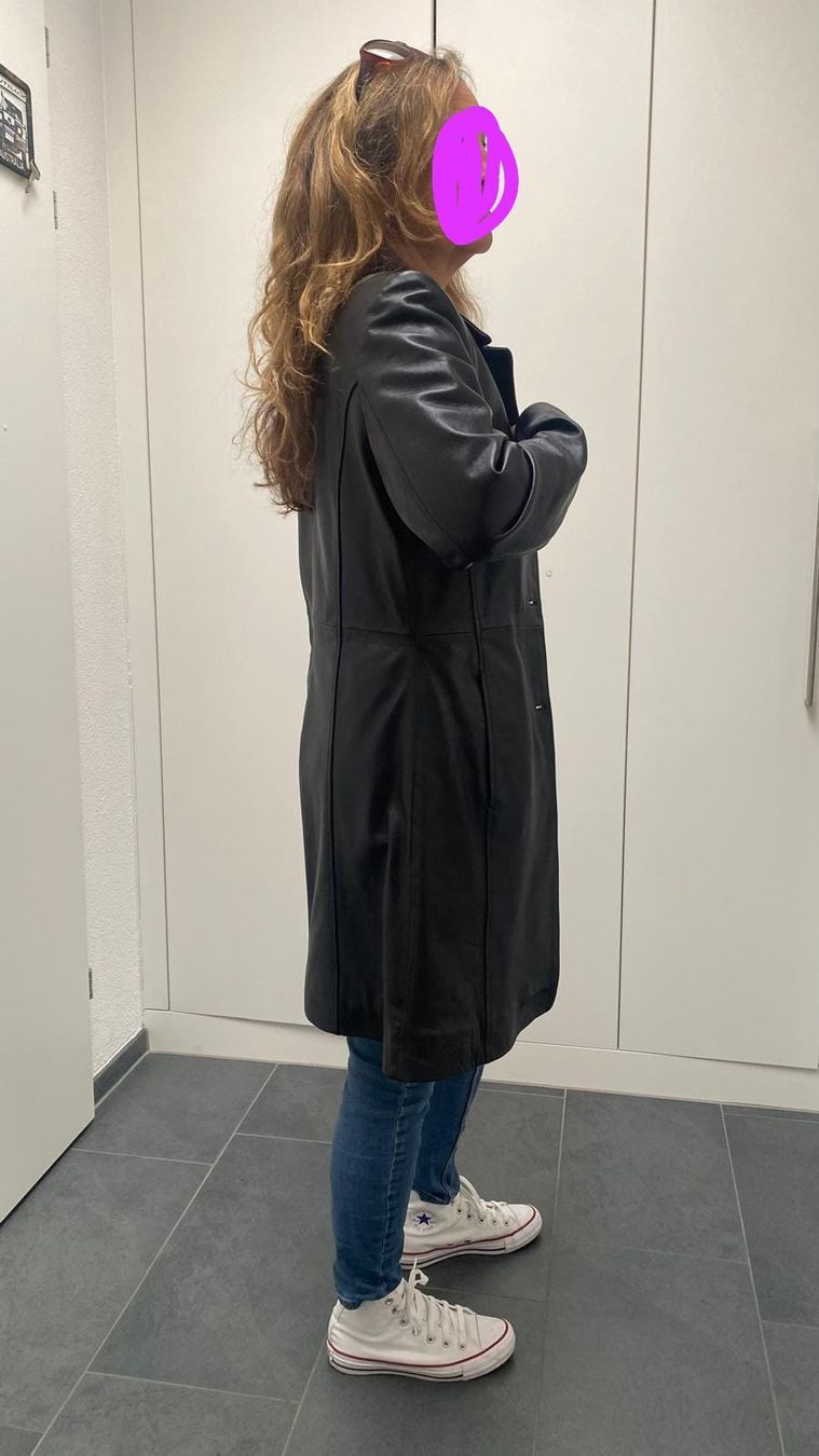 Cappotti: Schicker Ledermantel, schwarz ,tailliert Gr. M – Usato da Zürich venduto da san_f57f 1