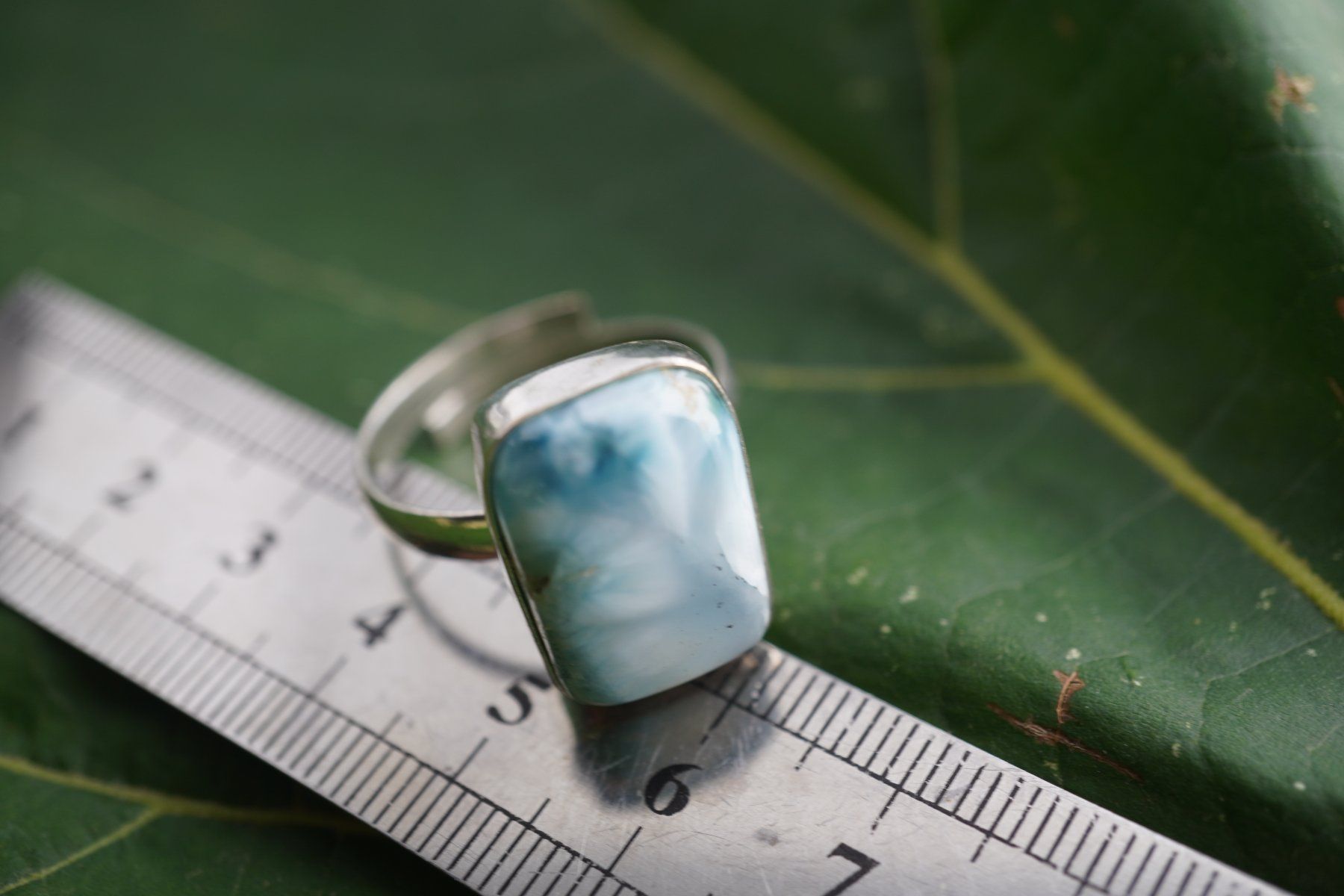 Minerali & Pietre curative: Larimar      ring Grösse  Variabel     (Räumung!) – Nuovo e nell'imballaggio originale da Eschenbach SG venduto da topstone 1
