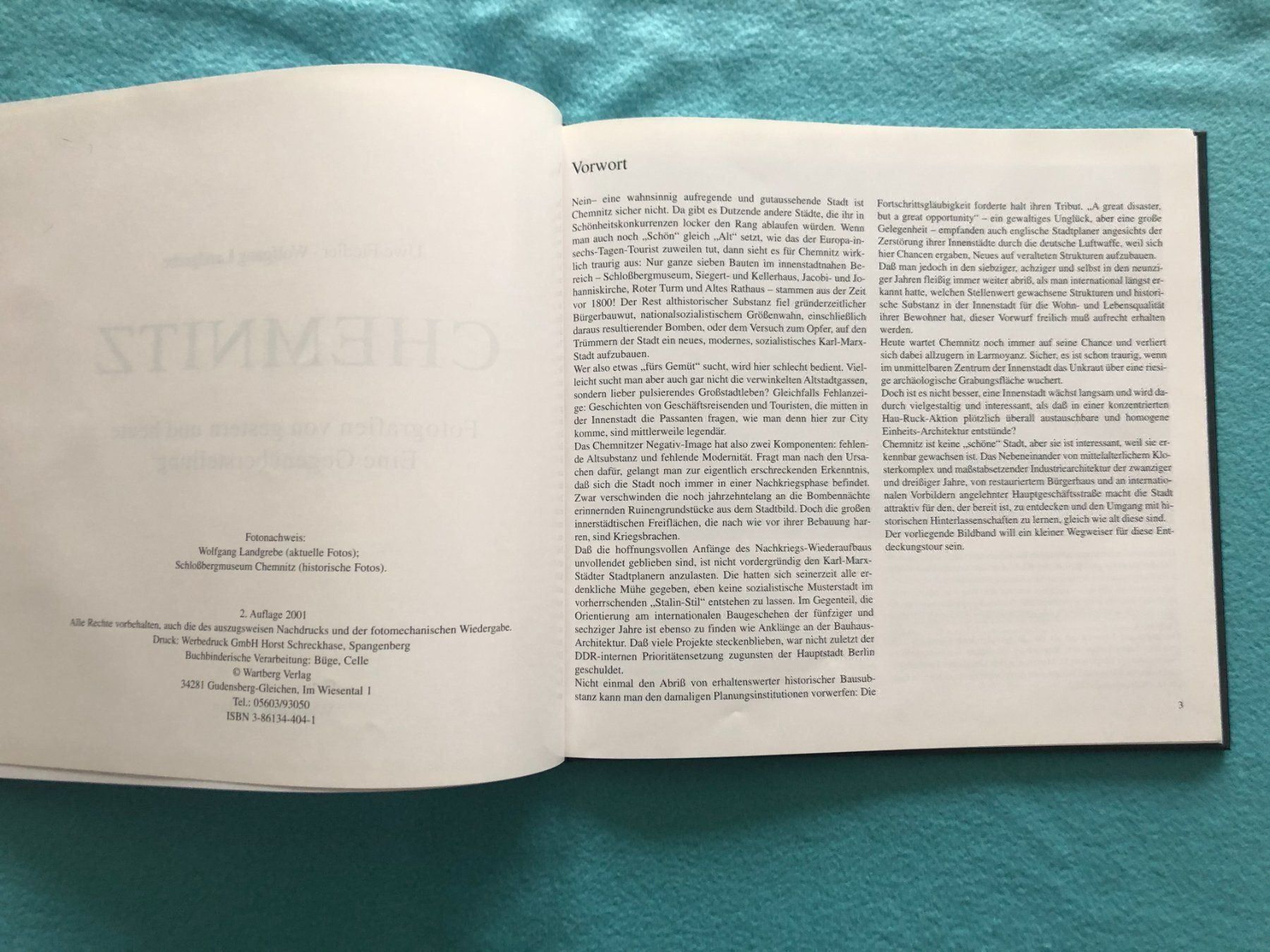 Libri: Chemnitz gestern und heute 2001 Bildband – Usato da Altstätten SG venduto da Sportsonnenblume 3