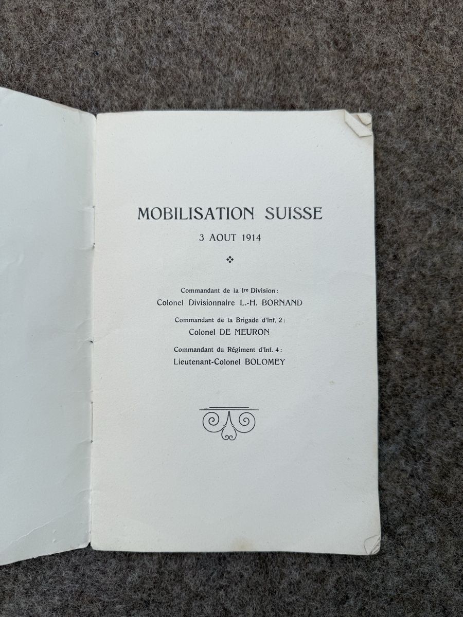 Livres: Occupation des Frontières 1915 – D'occasion à Fribourg par Ardoffel 1