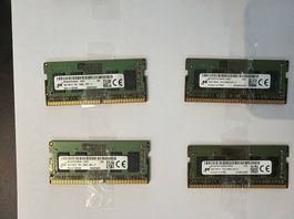 Verkaufe 4x 4GB DDR4 Laptop RAM Riegel