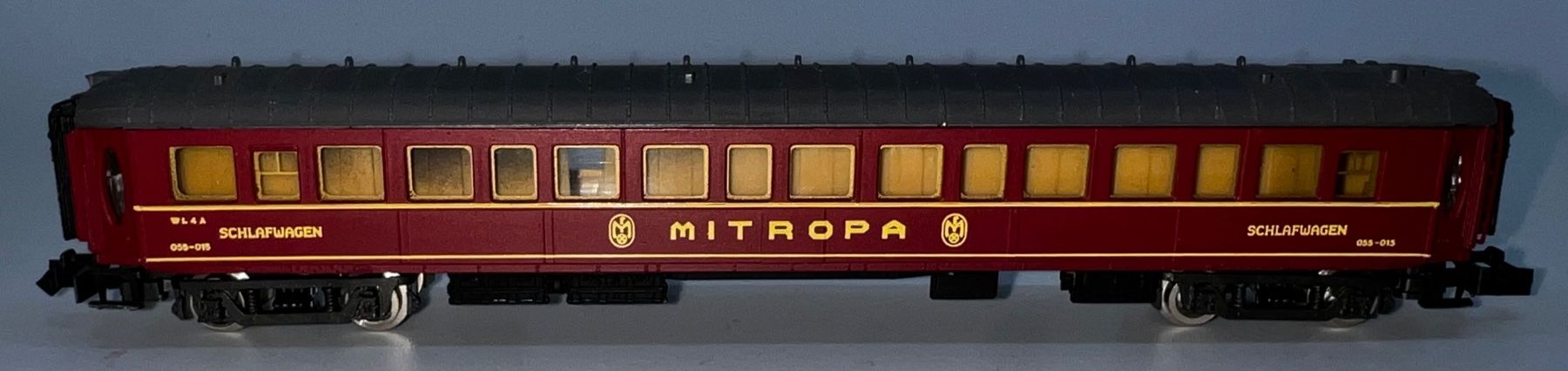 Rivarossi Modelleisenbahnen: Rivarossi -N, Mitropa Schlafwagen – Gebraucht aus Basel von jonnyhaas 1