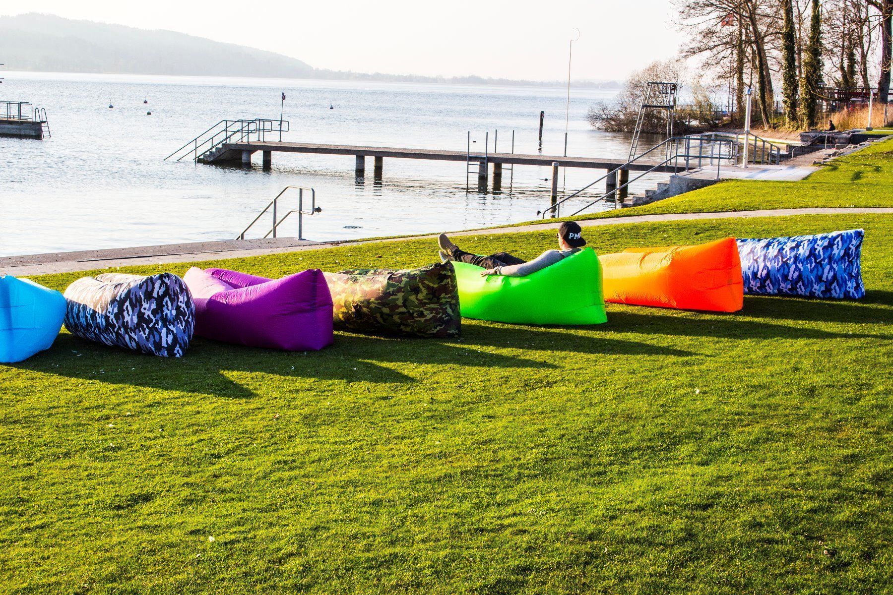 Sedie a sdraio: Airbag-BeachLounge-Luftsofa-Armyschwarz – Nuovo e nell'imballaggio originale da Oberglatt ZH venduto da Mrf808 2