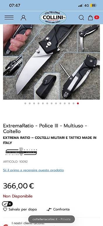 Coltelli tascabile: EXTREMA RATIO POLICE III – Usato da Grono venduto da tis_xh9c 3