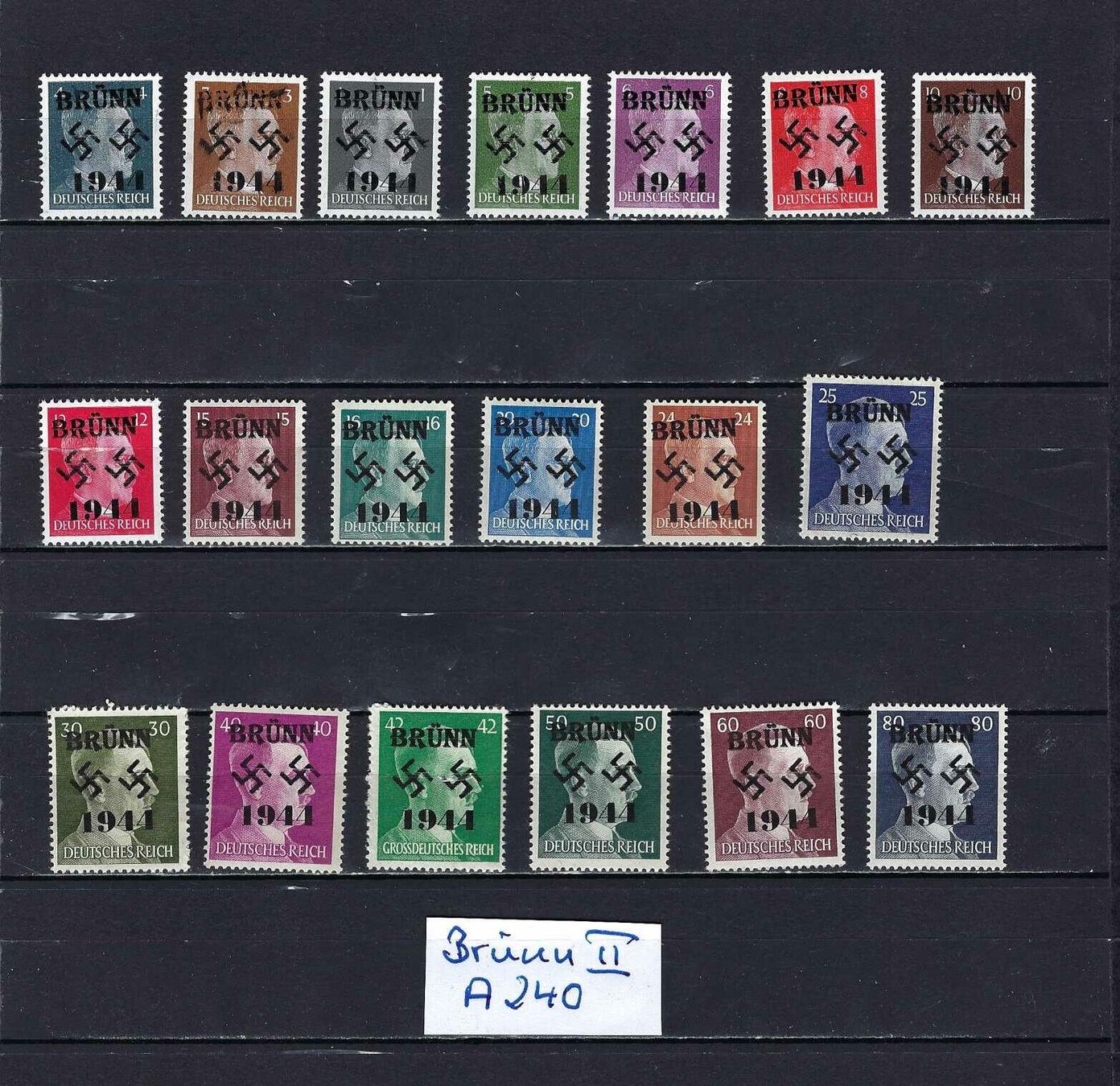 Alle Briefmarken: WKII Besetzung Brünn ** – Neu und originalverpackt aus Altstätten SG von Nandodax