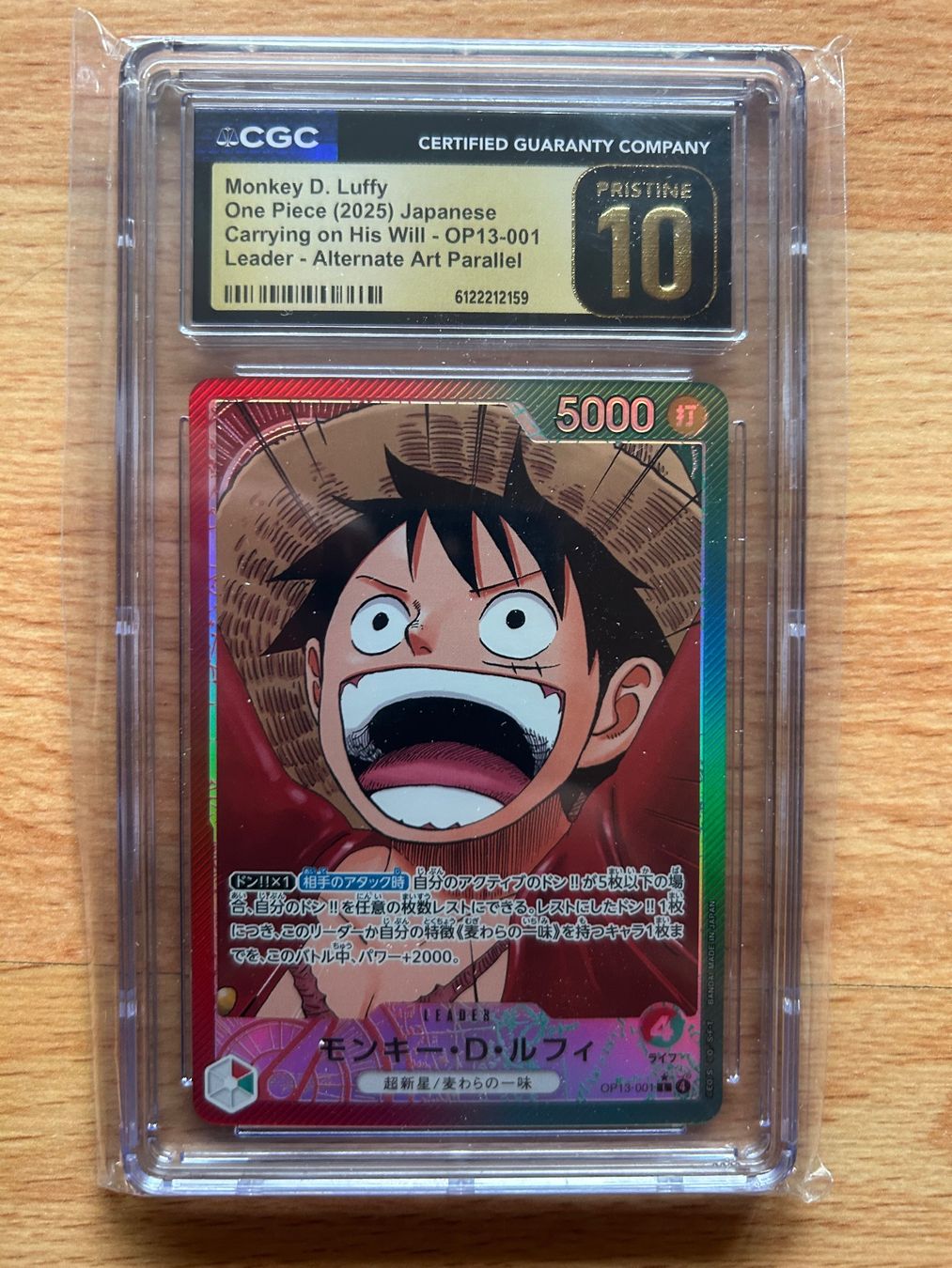 Bandai Carte collezionabili: One Piece - Monkey D. Luffy (2025) CGC Pristine 10 – Nuovo (secondo la descrizione) da Schötz venduto da lor_z95g