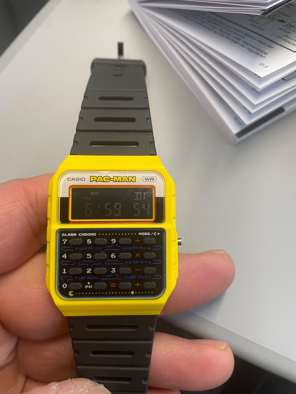Casio Orologi: Casio pac man Uhr – Nuovo e nell'imballaggio originale da Zürich venduto da Giuseppe111 1