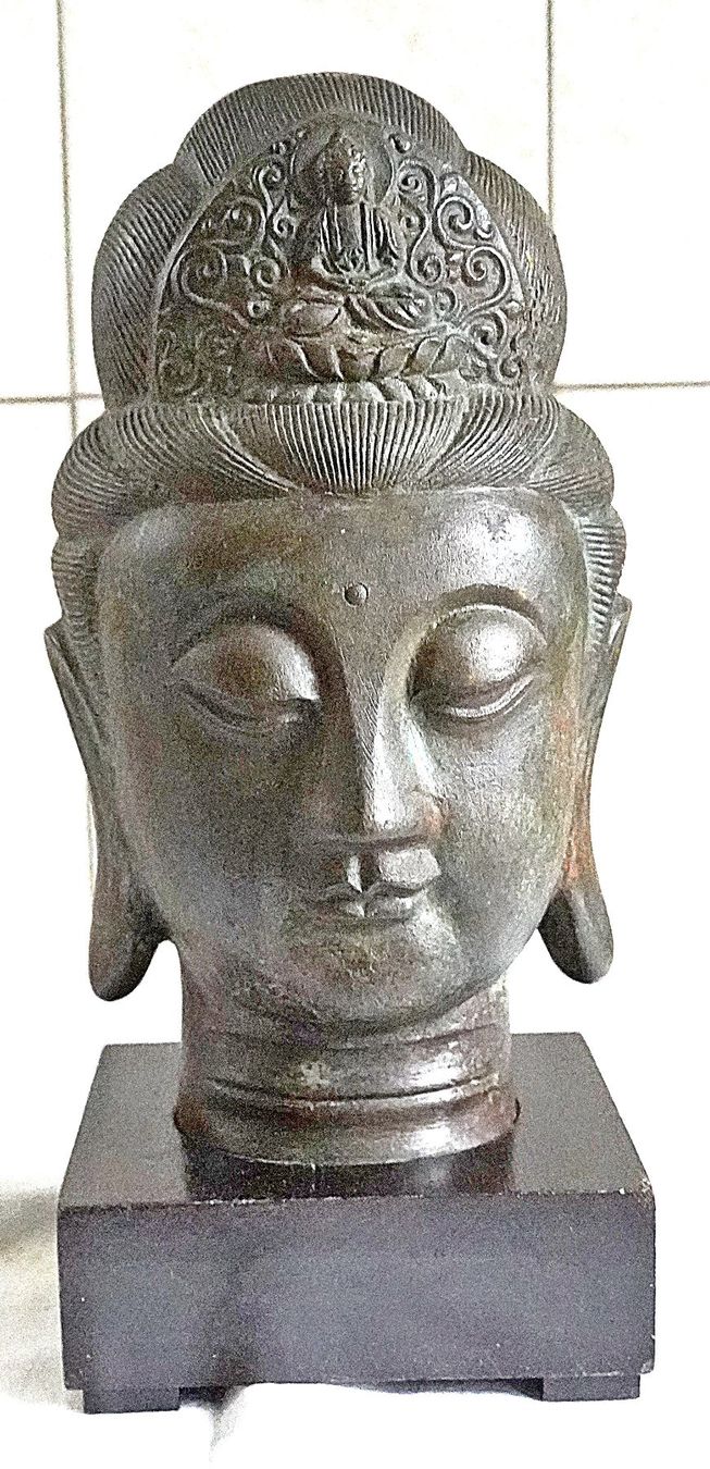 Sculture & Statue: Buddha Kopf Bronce aus Vietnam – Usato da Baar venduto da 2cvbaar