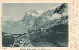 Kleine Scheidegg (BE) – Panorama mit dem Wetterhorn