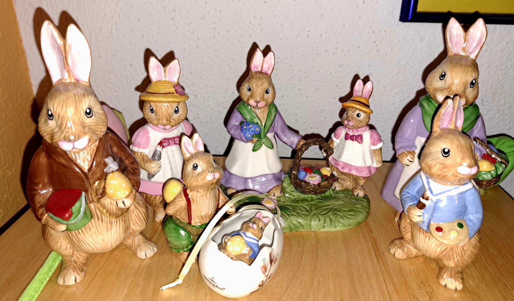 Villeroy & Boch Statuette: Villeroy Boch Hasensammlung 14 Hasenfiguren – Usato da bazenheid venduto da salerno007