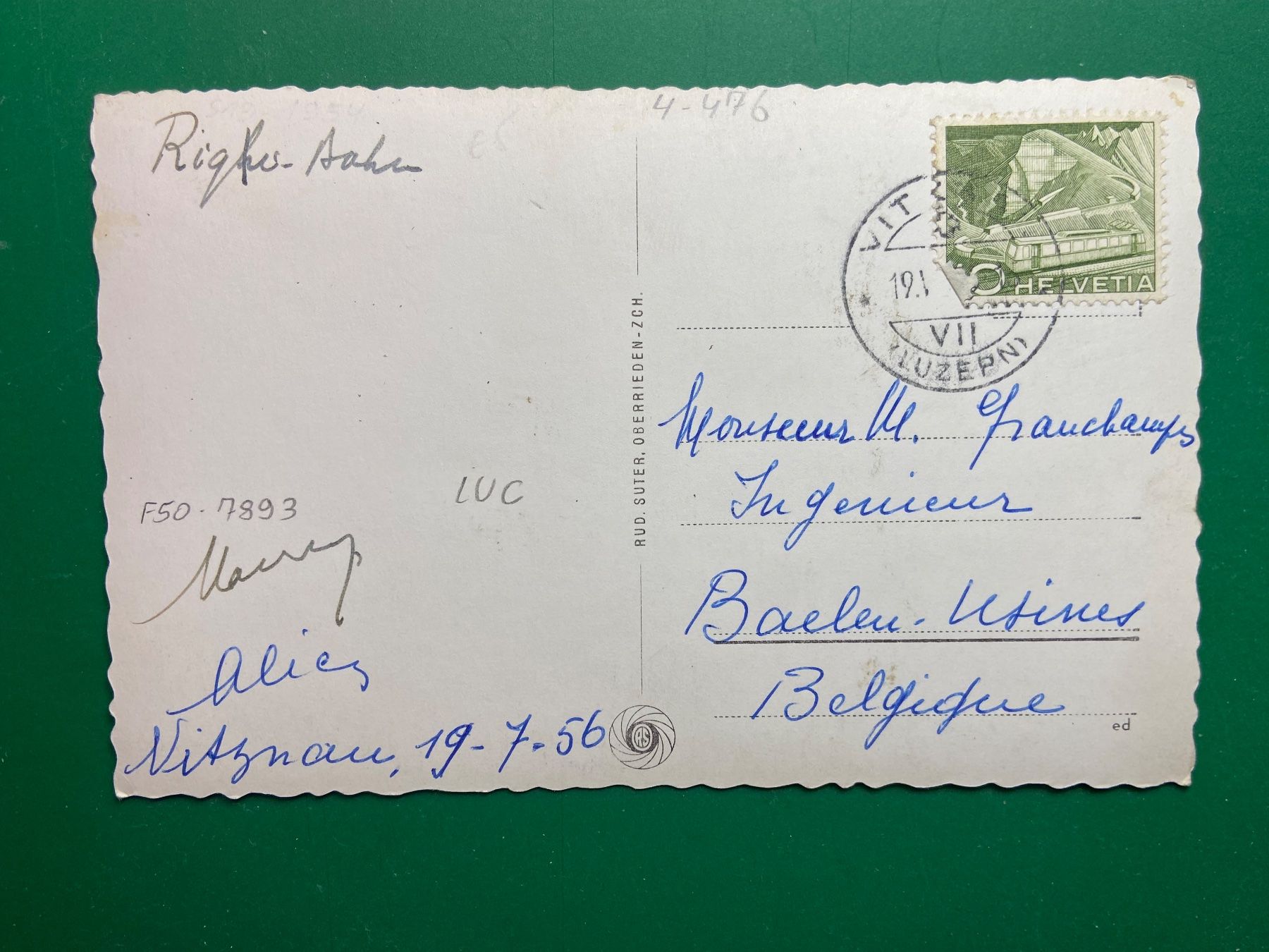 Cartoline postali: Vitznau - Rigi-Bahn – Usato da Steg VS venduto da _vinci_ 1