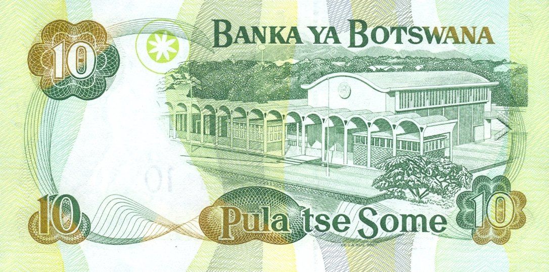 Banknoten: Botswana 10 Pula 2007 P-24b UNC – Neu (gemäss Beschreibung) aus Schliern b. Köniz von pizzitaxi 1