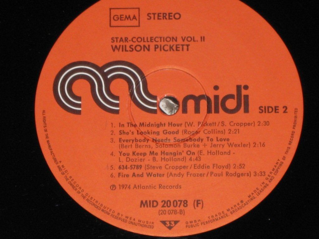 Dischi in vinile: LP - WILSON PICKETT - VOL. 2 – Usato da Steckborn venduto da Quo7 2