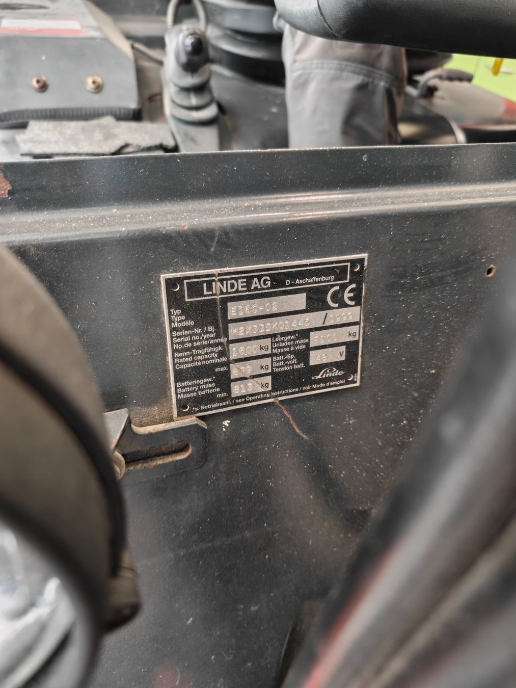 Linde Carrelli elevatori e a forche: Linde E16C zum Schlachten – Usato da Göschenen venduto da Bigfish45 3